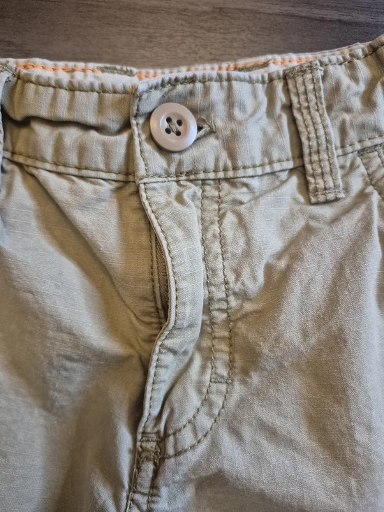 Carter's Boys' Tan Cargo Khaki Shorts Adjustable Waist for Kids Size 4 - Picture 6 of 9